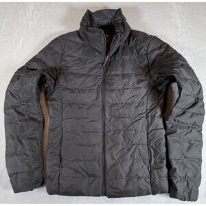 Uniqlo Lightweight Down Puffer Jacket Womens Sz XS Gray Water Repellent